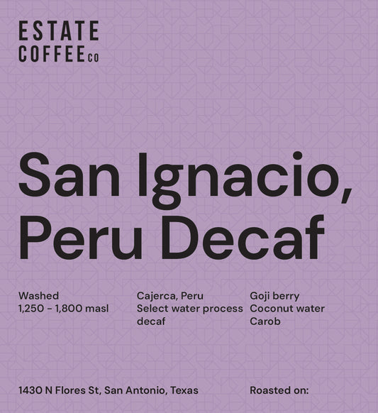 Decaf - Peru Organic Norte Water Process